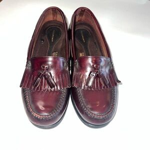Women’s Rockport Burgundy Leather Tassel Loafers